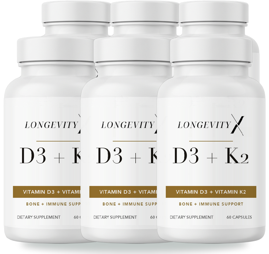 6 bottles of LX D3 + K2